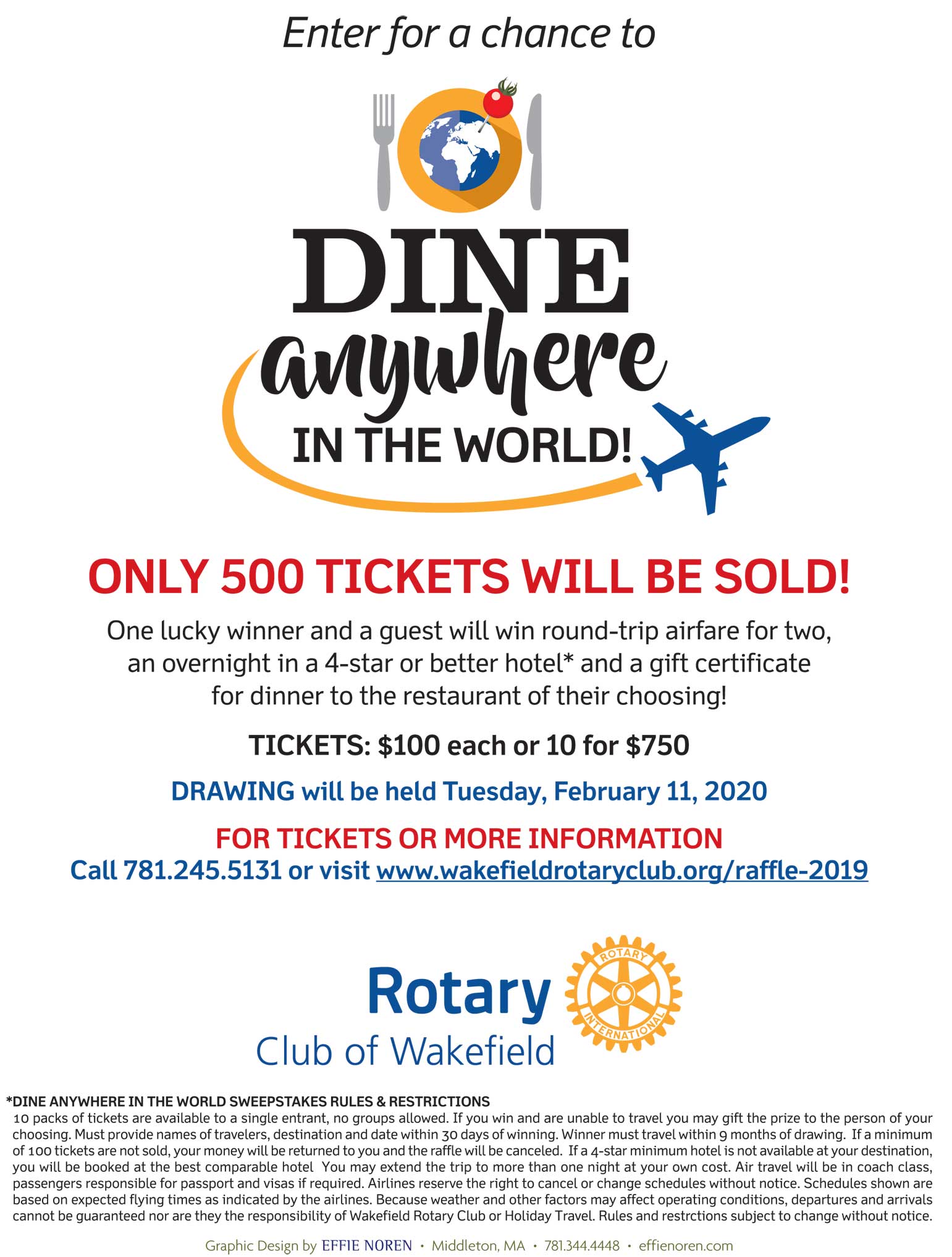 DINE ANYWHERE IN THE WORLD SWEEPSTAKES